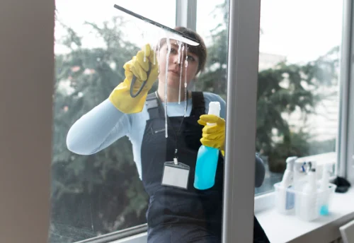 Nettoyage de vitres intérieures et extérieures à Lambruisse